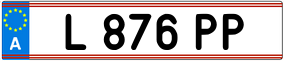 Trailer License Plate